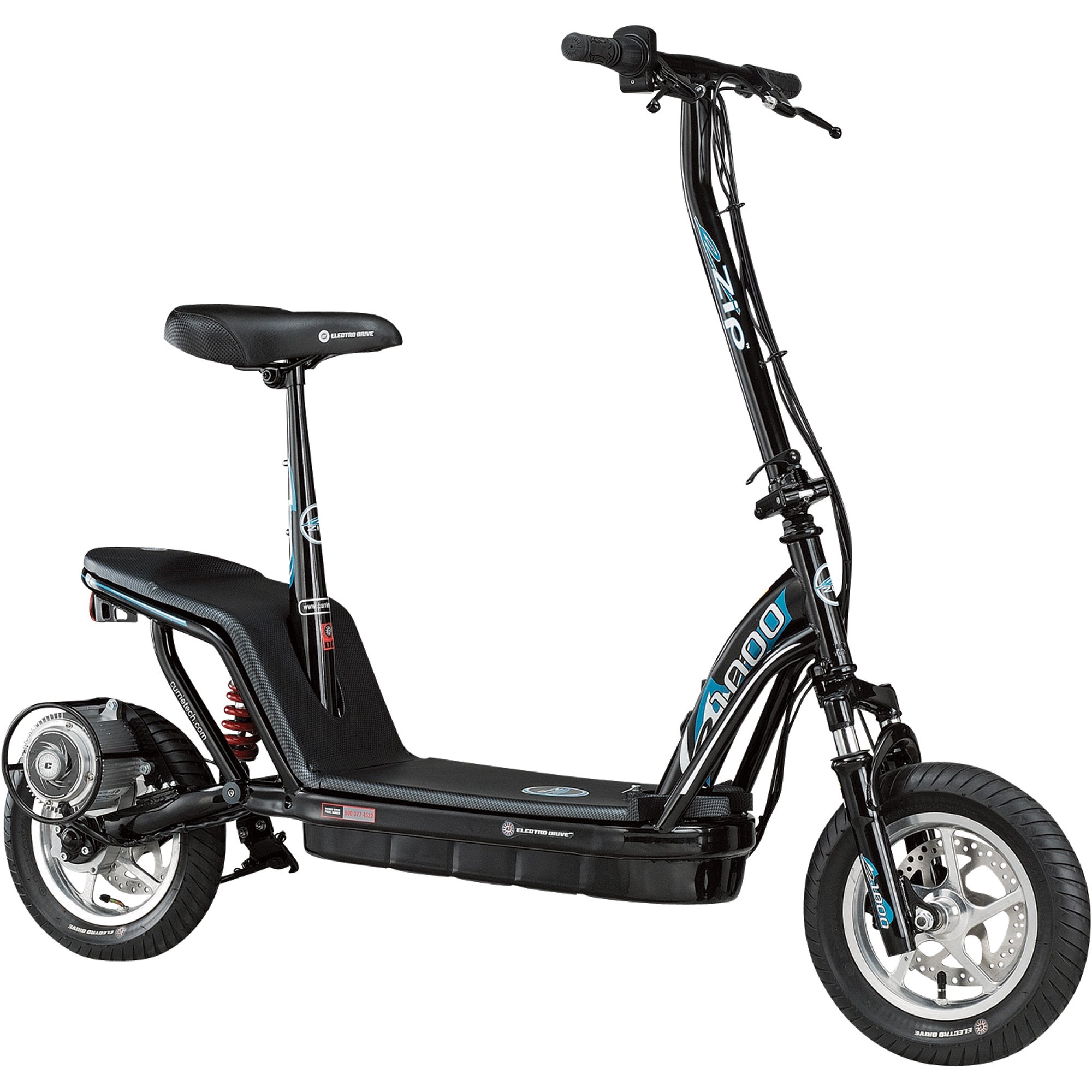 Currie Technologies eZip Hybrid Electric Scooter, Model# EZ-1000-BK